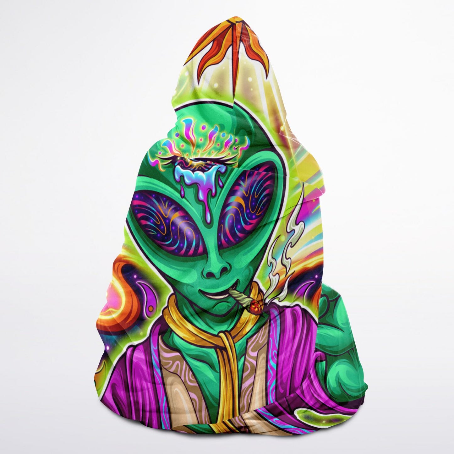 RagerAlien Hooded Blanket Sherpa