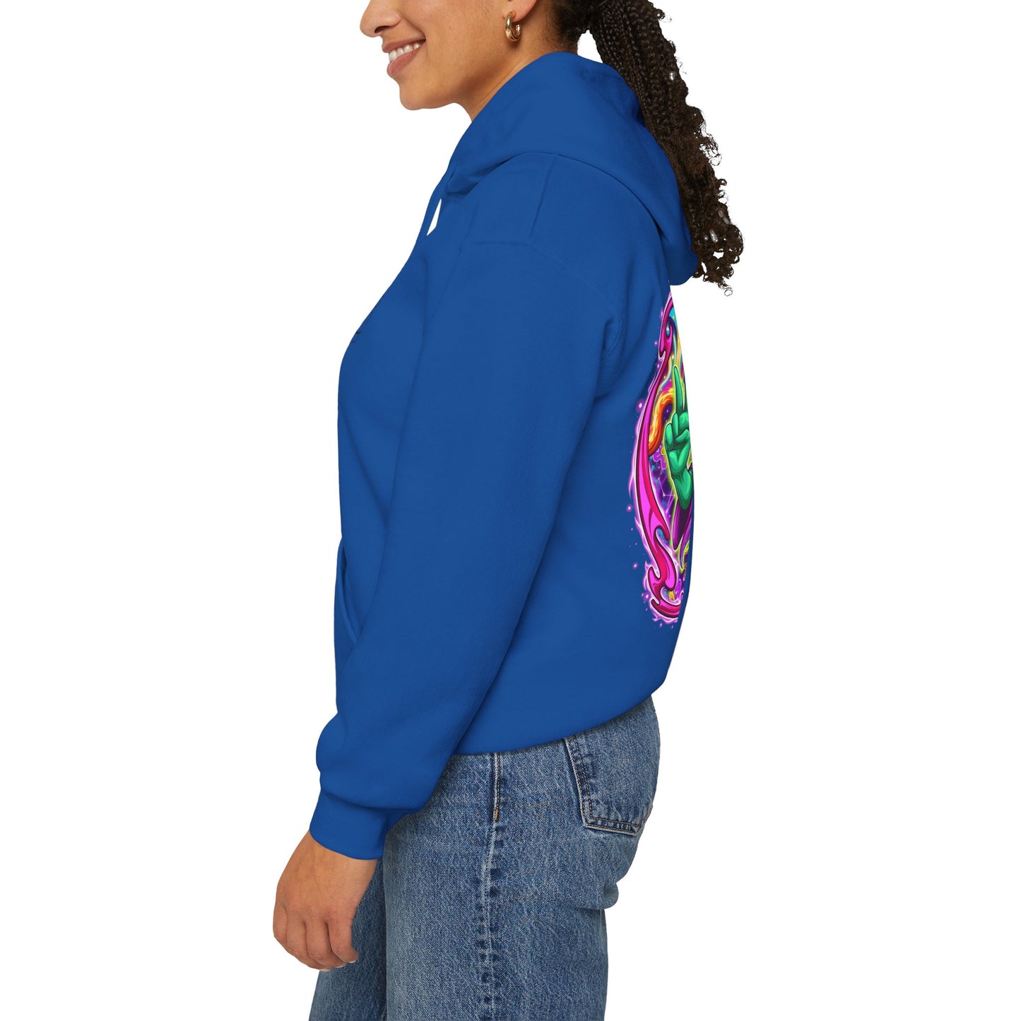 RagerAlien Hoodie – Neon Psychedelic