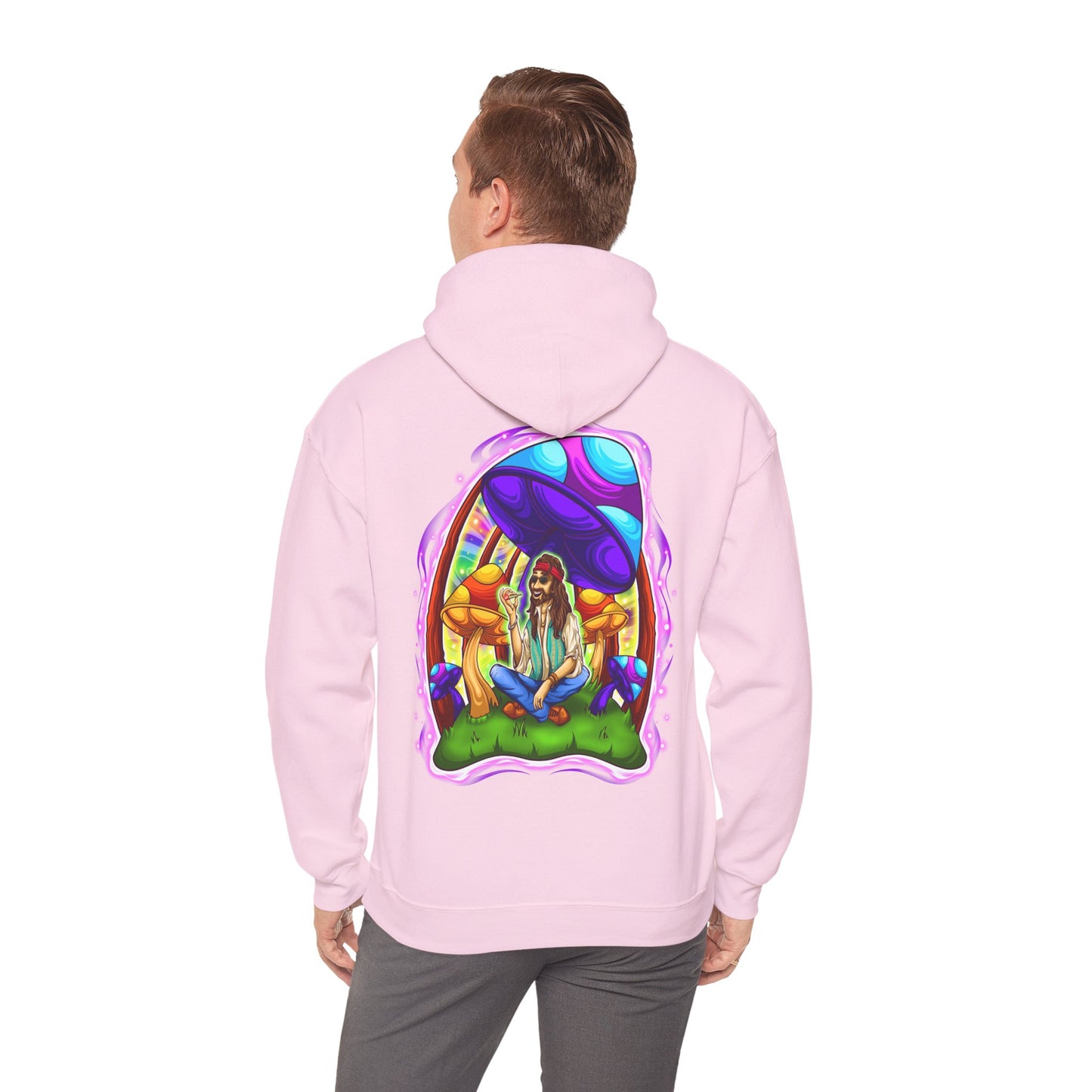 Cosmic Cap Hoodie – Neon Psychedelic