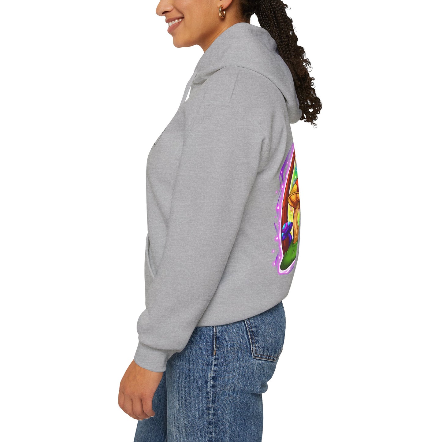 Cosmic Cap Hoodie – Neon Psychedelic