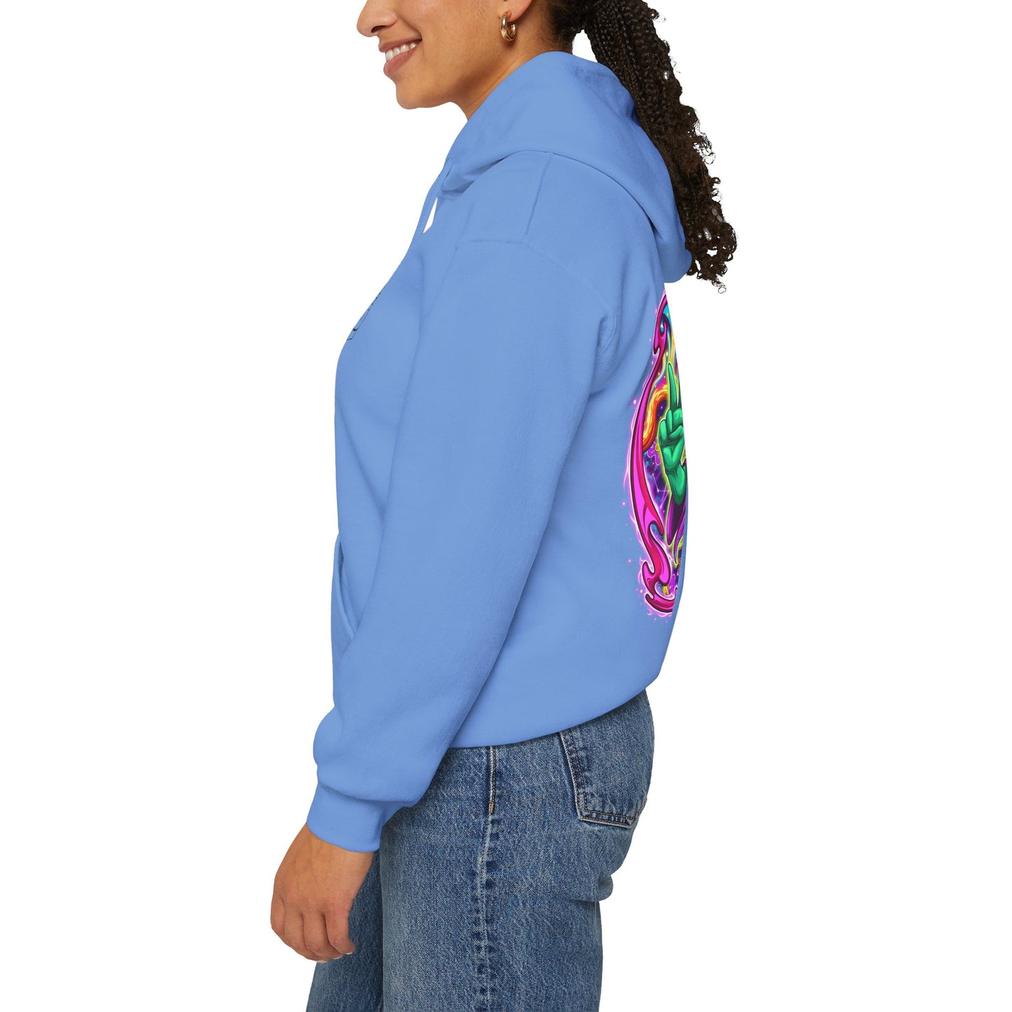 RagerAlien Hoodie – Neon Psychedelic