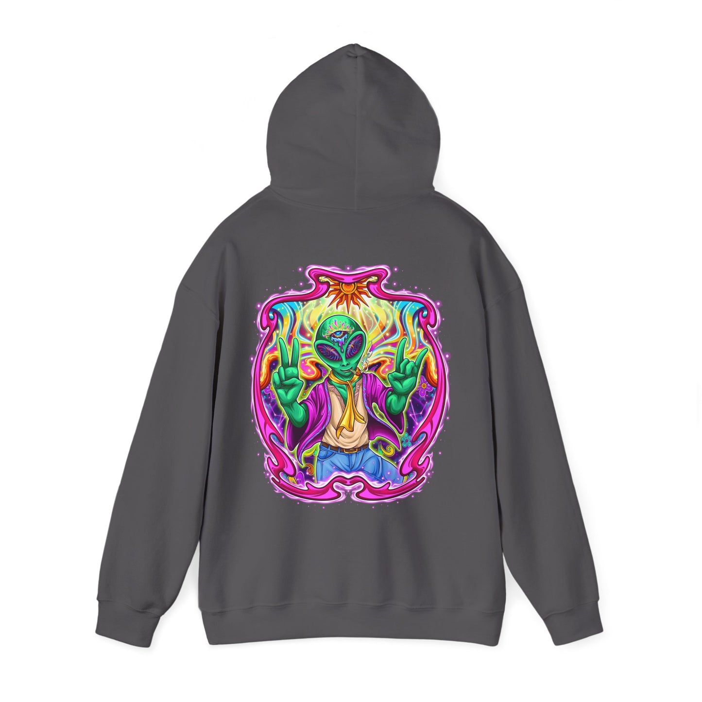 RagerAlien Hoodie – Neon Psychedelic