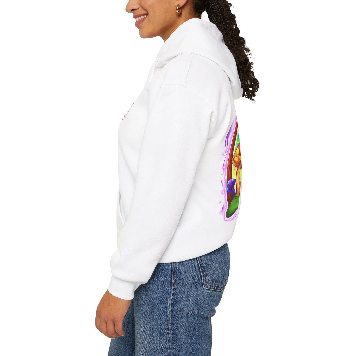 Cosmic Cap Hoodie – Neon Psychedelic