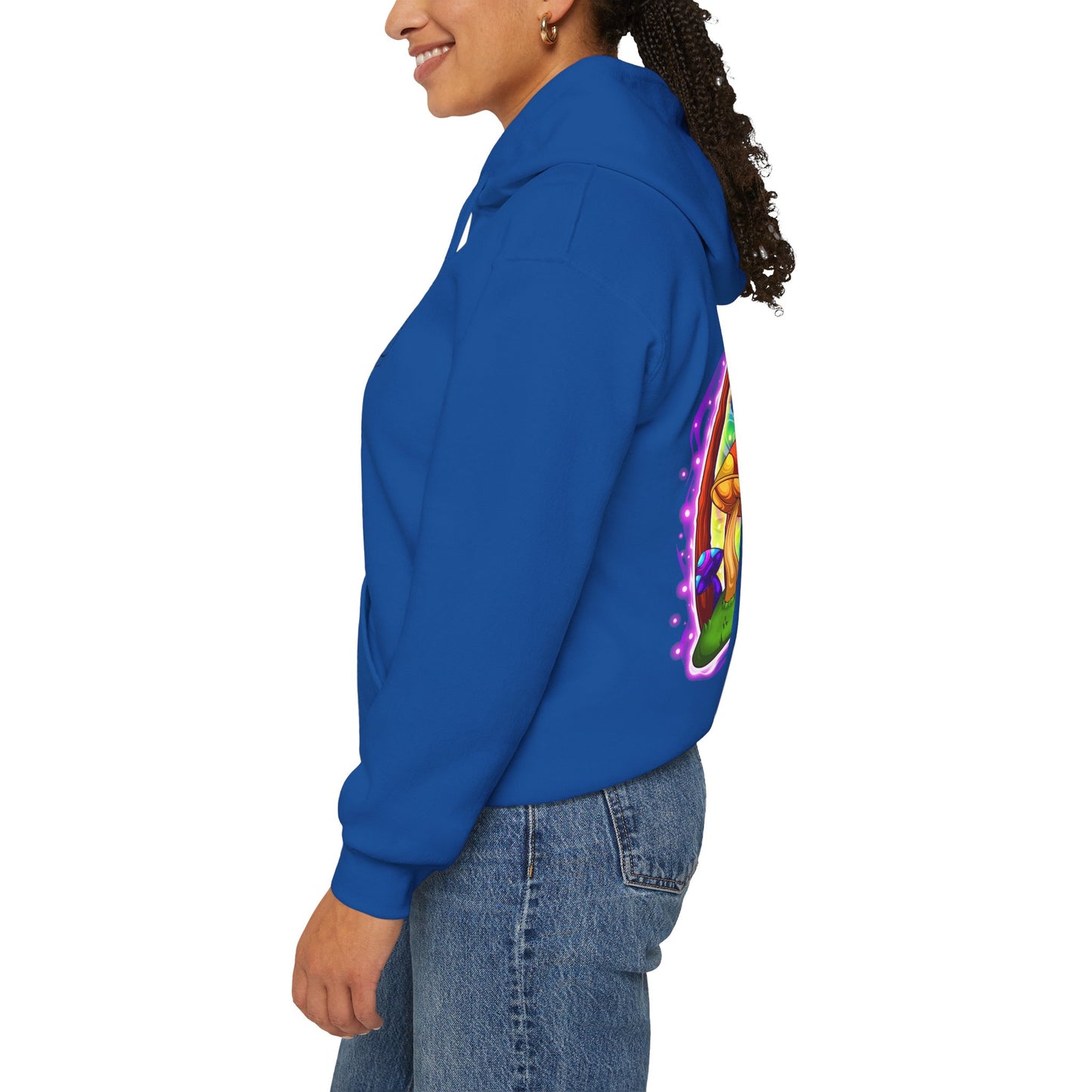 Cosmic Cap Hoodie – Neon Psychedelic