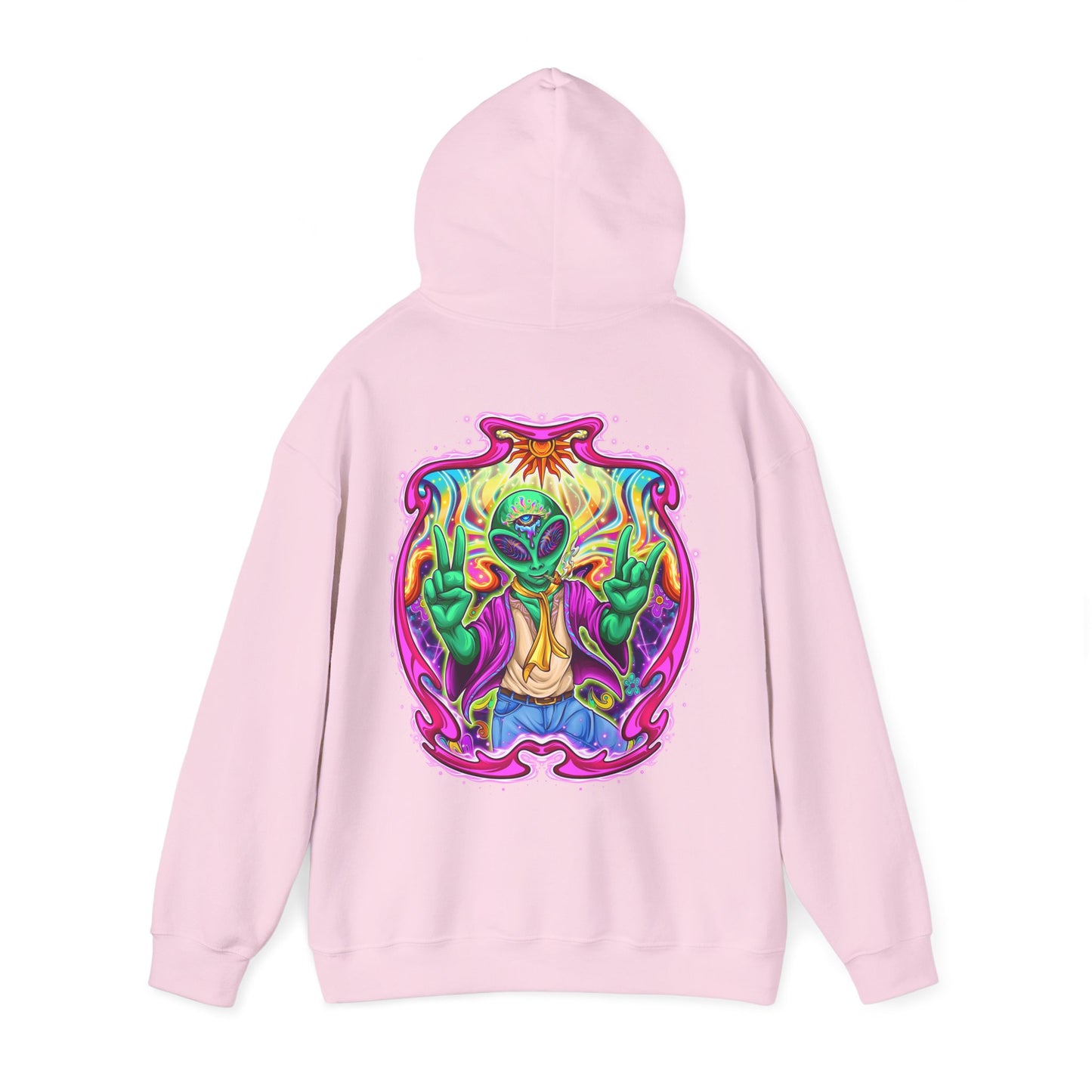 RagerAlien Hoodie – Neon Psychedelic