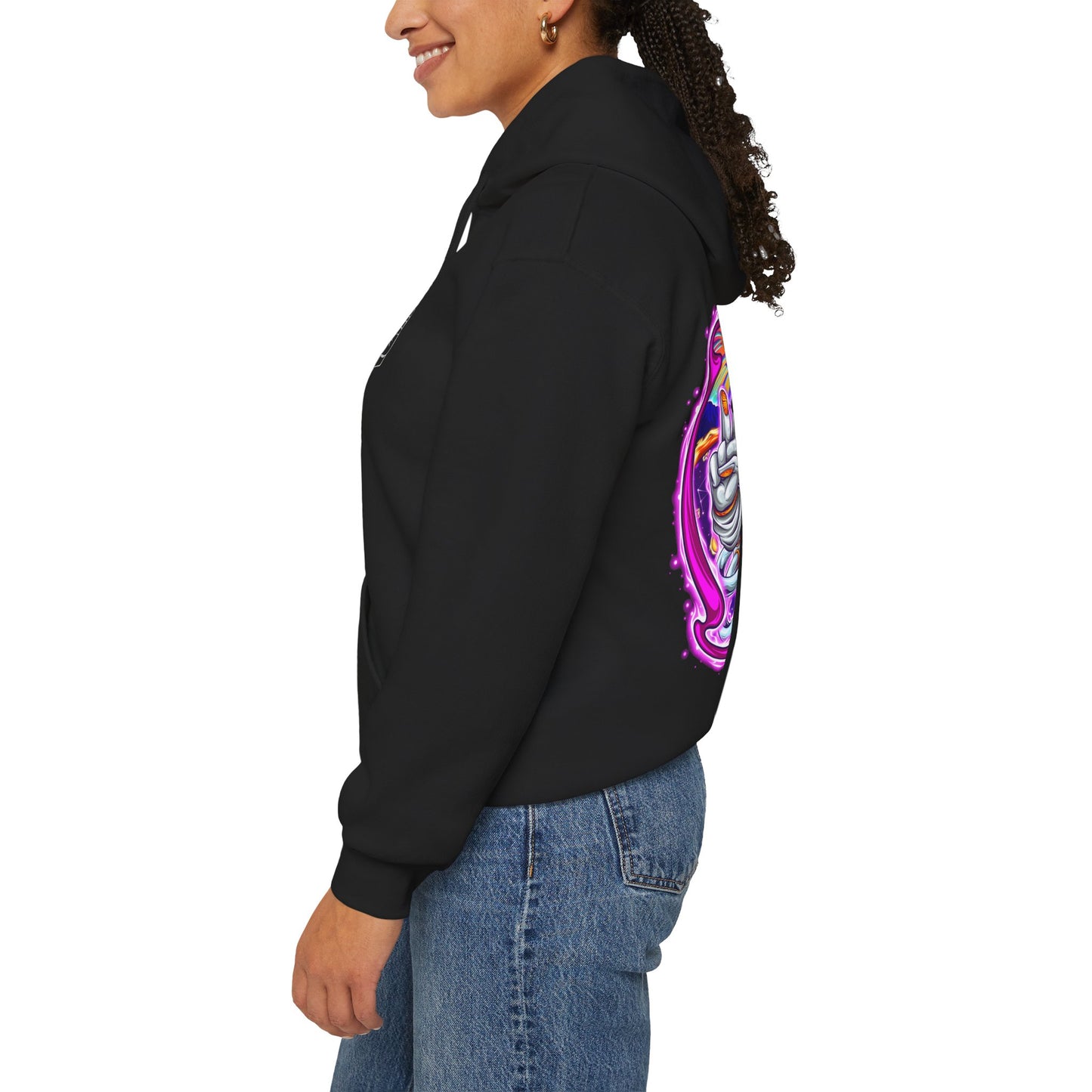 AstroVibes Hoodie – Neon Psychedelic