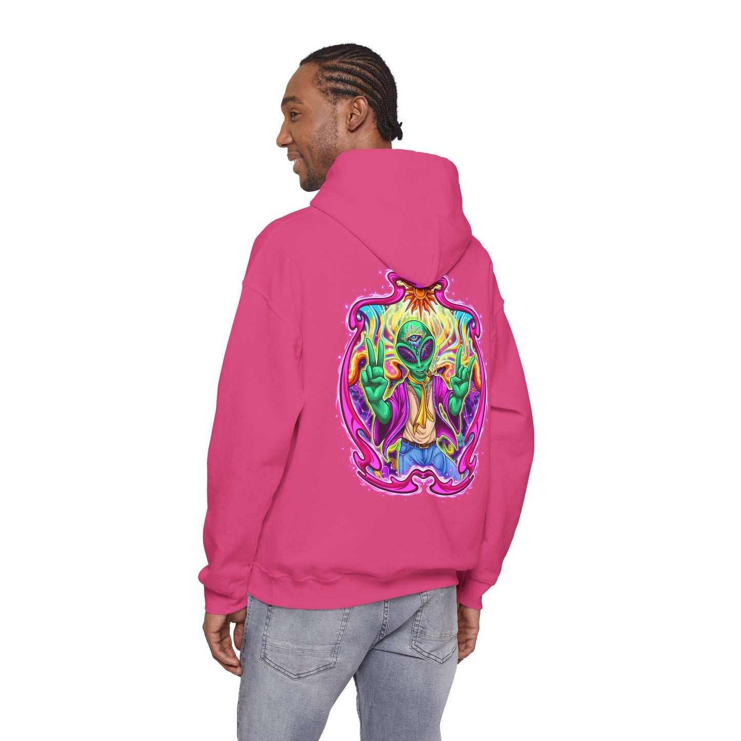 RagerAlien Hoodie – Neon Psychedelic