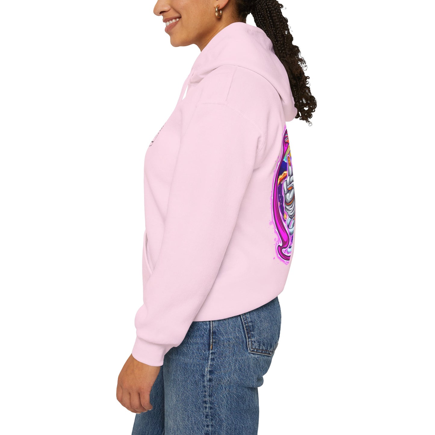 AstroVibes Hoodie – Neon Psychedelic