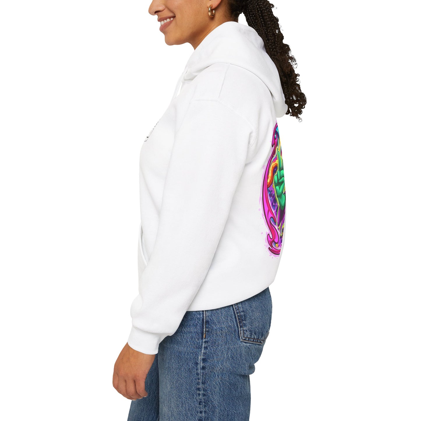 RagerAlien Hoodie – Neon Psychedelic