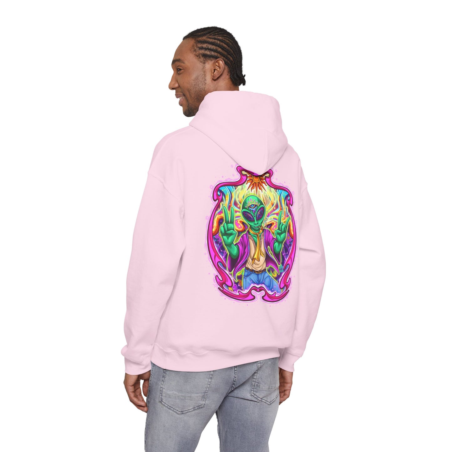 RagerAlien Hoodie – Neon Psychedelic