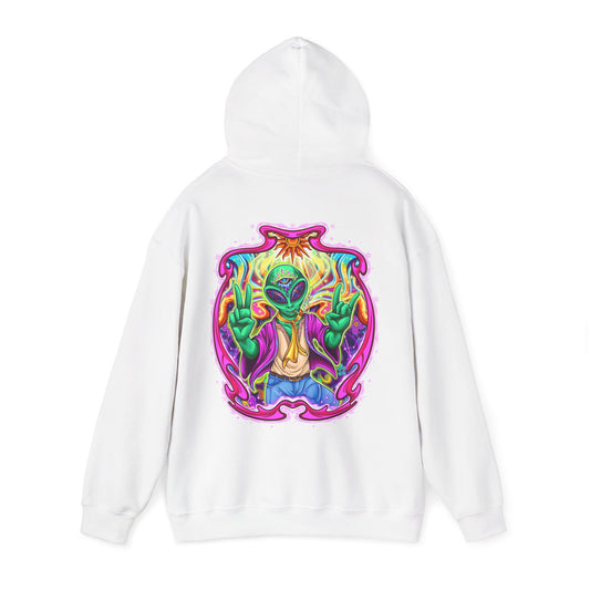 RagerAlien Hoodie – Neon Psychedelic