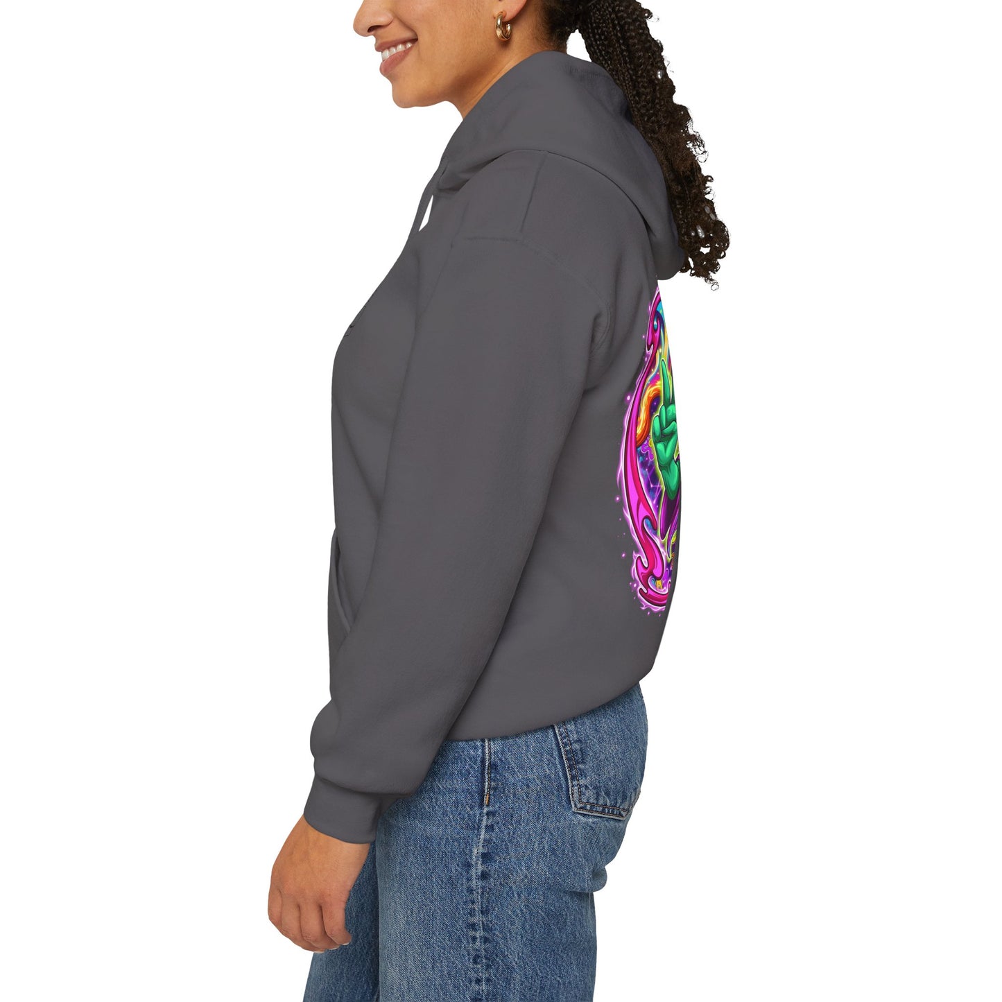 RagerAlien Hoodie – Neon Psychedelic