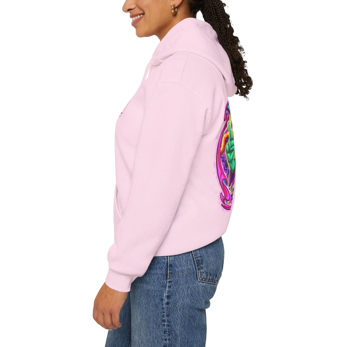 RagerAlien Hoodie – Neon Psychedelic