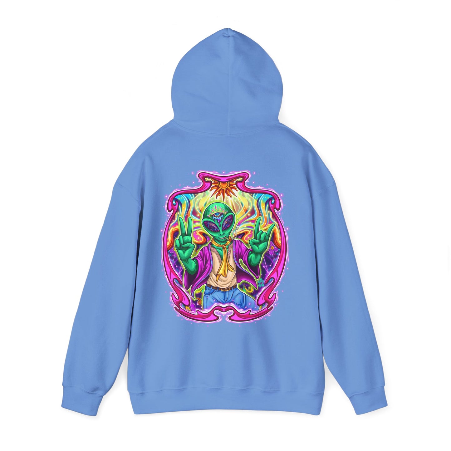 RagerAlien Hoodie – Neon Psychedelic