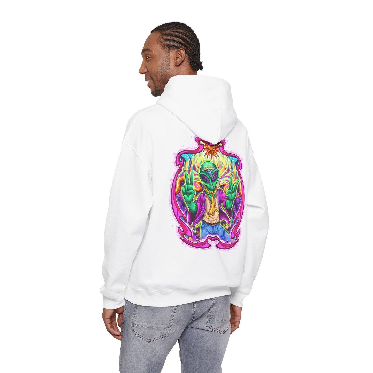 RagerAlien Hoodie – Neon Psychedelic