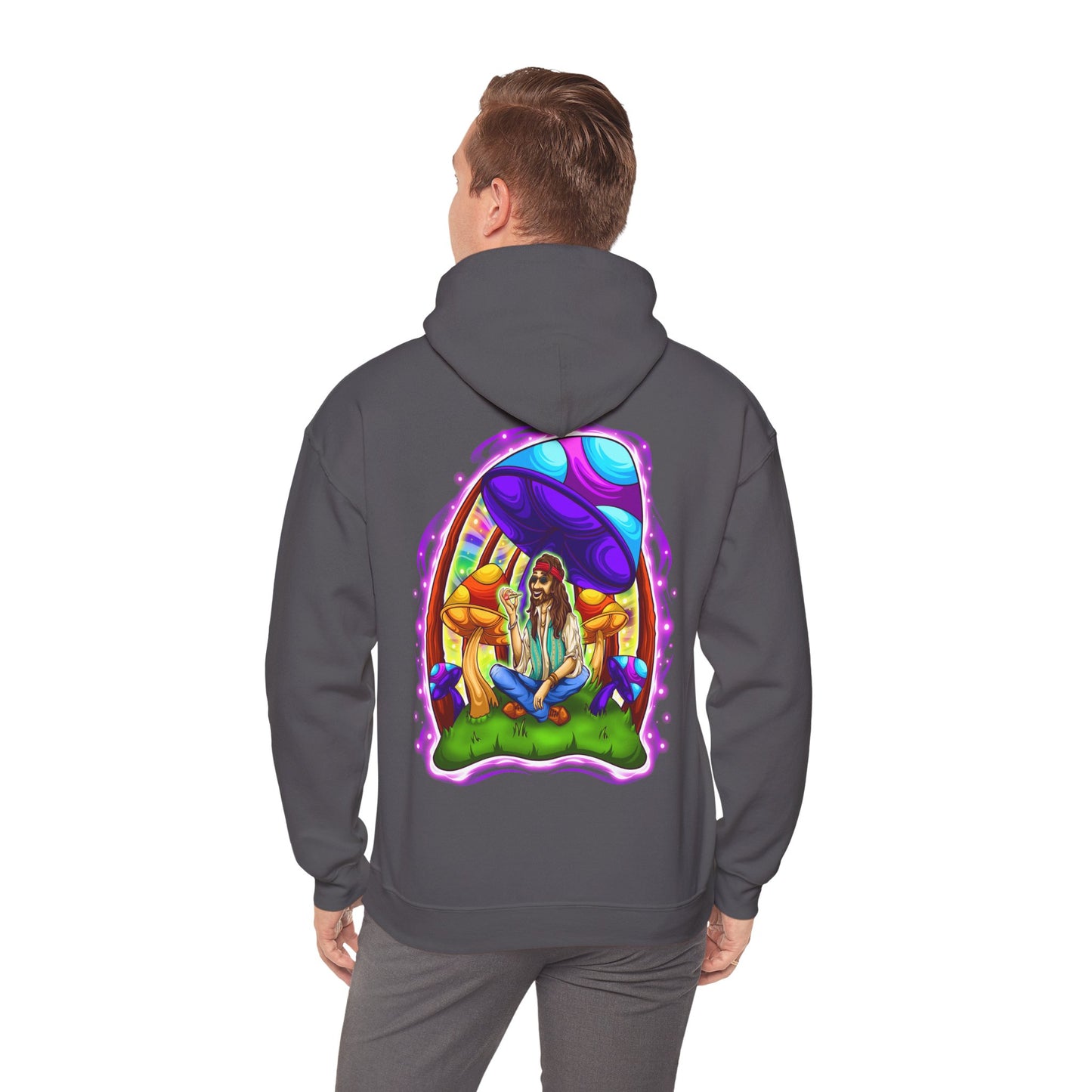 Cosmic Cap Hoodie – Neon Psychedelic
