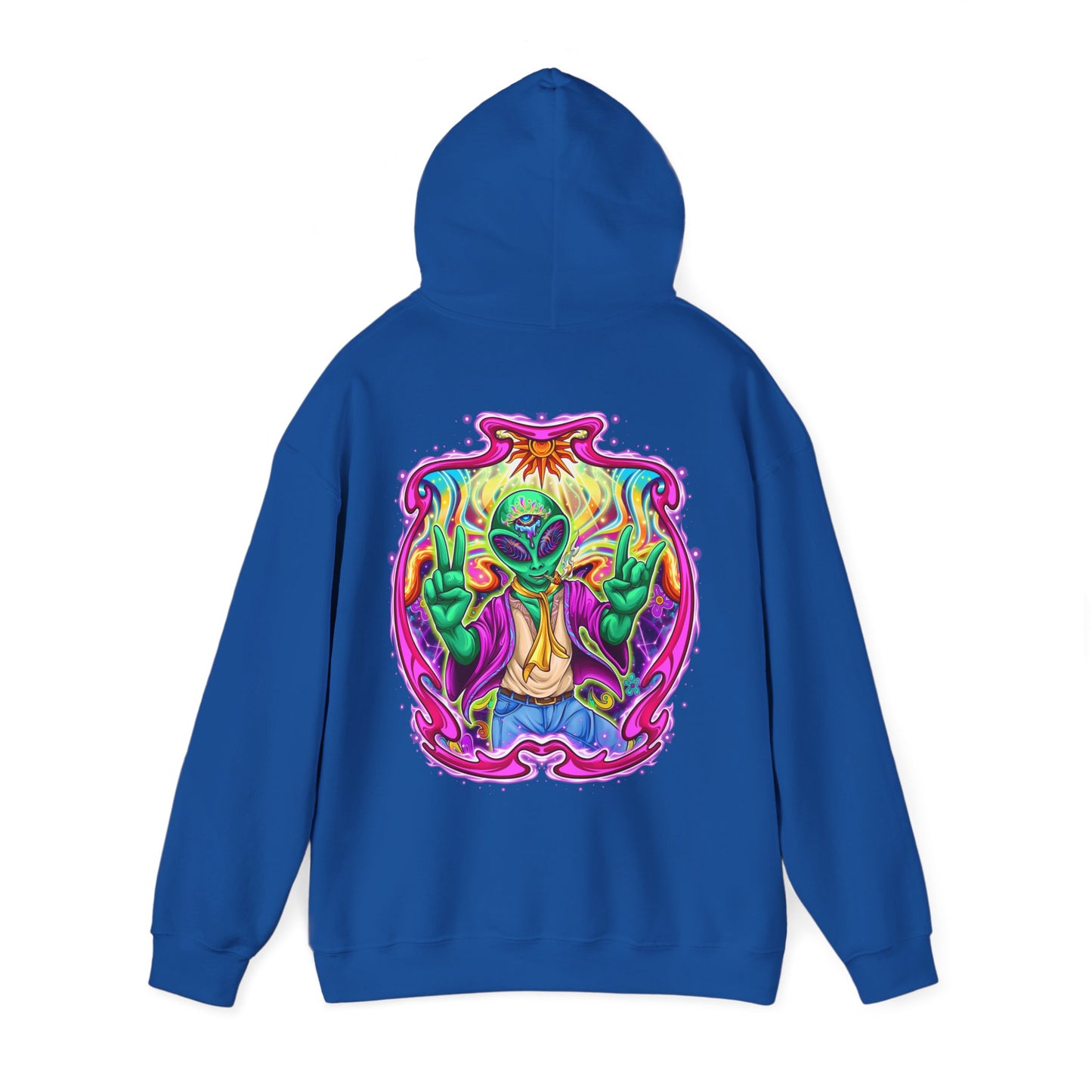 RagerAlien Hoodie – Neon Psychedelic