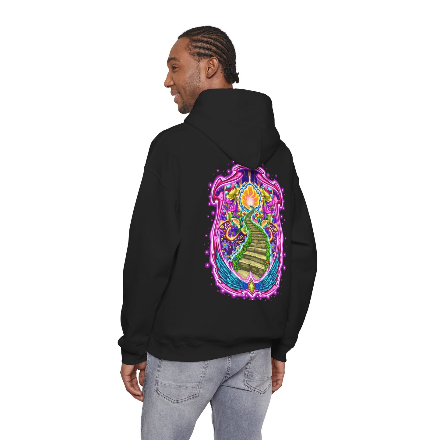 Ascension Hoodie – Neon Psychedelic