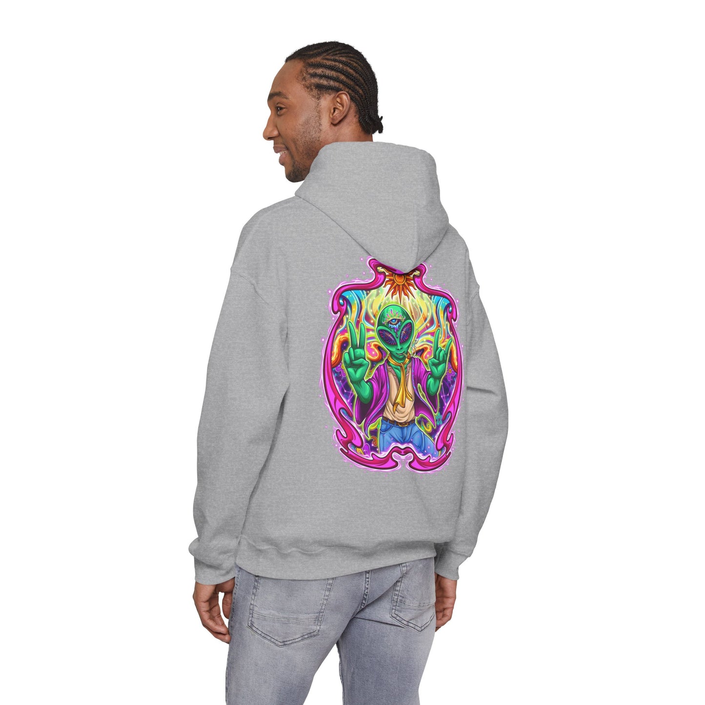 RagerAlien Hoodie – Neon Psychedelic