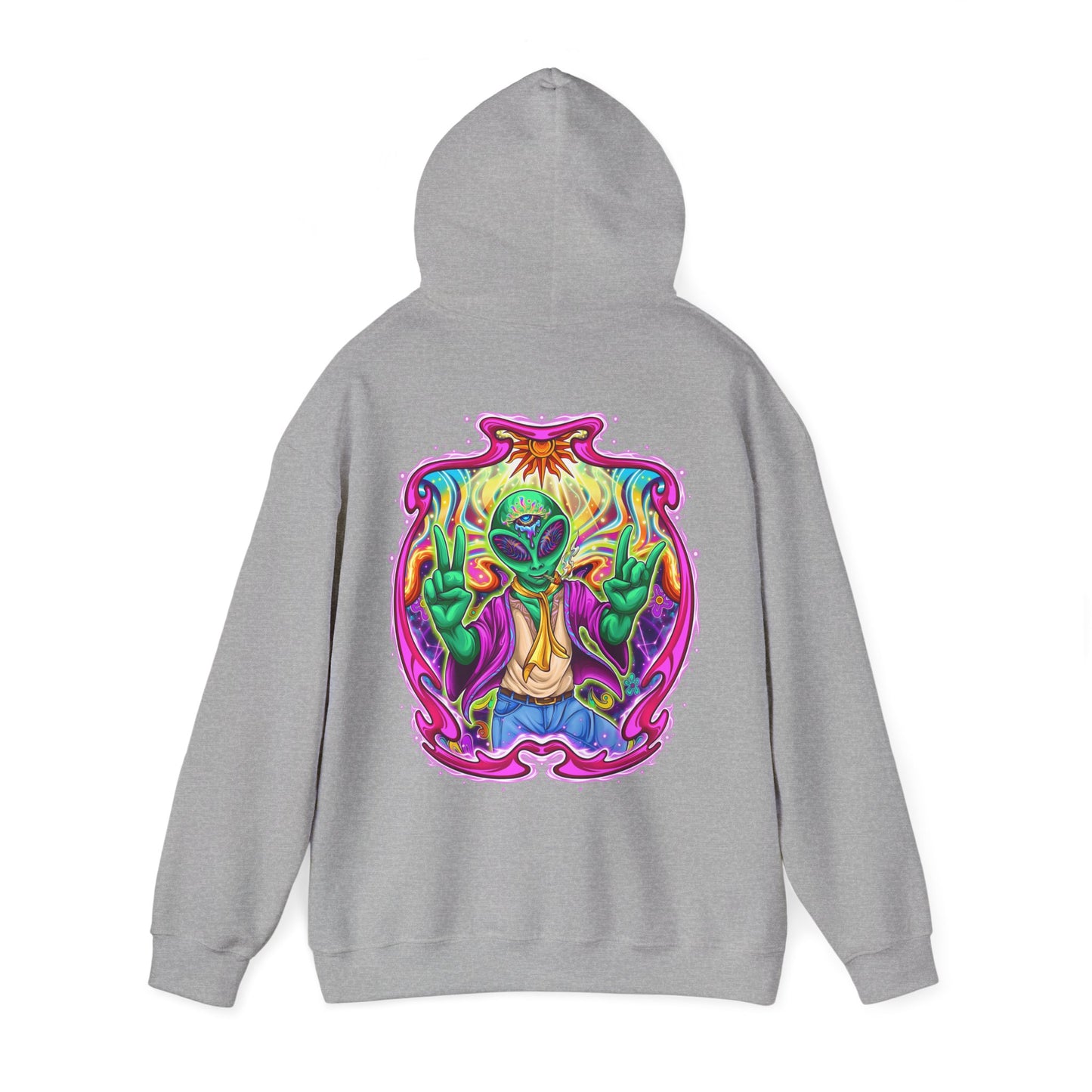 RagerAlien Hoodie – Neon Psychedelic