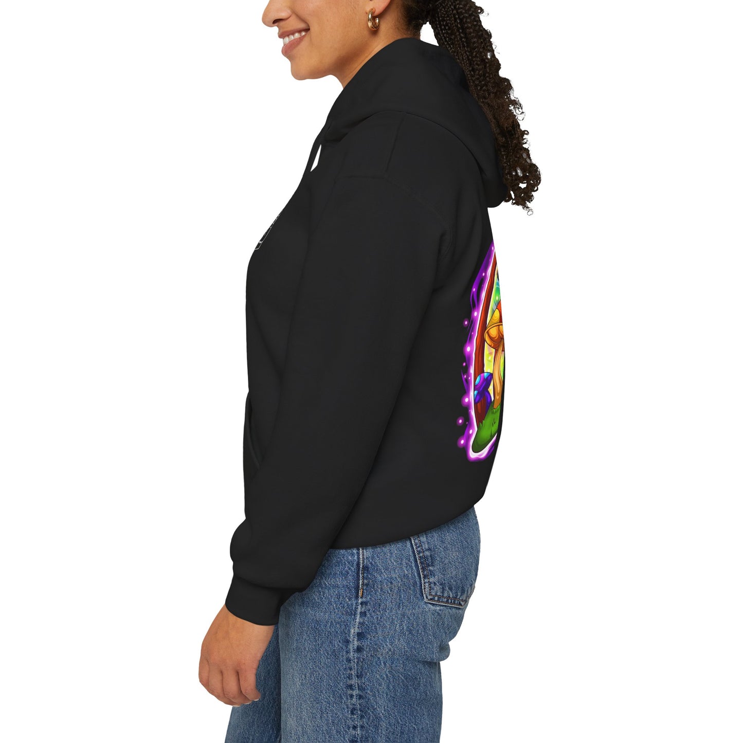 Cosmic Cap Hoodie – Neon Psychedelic