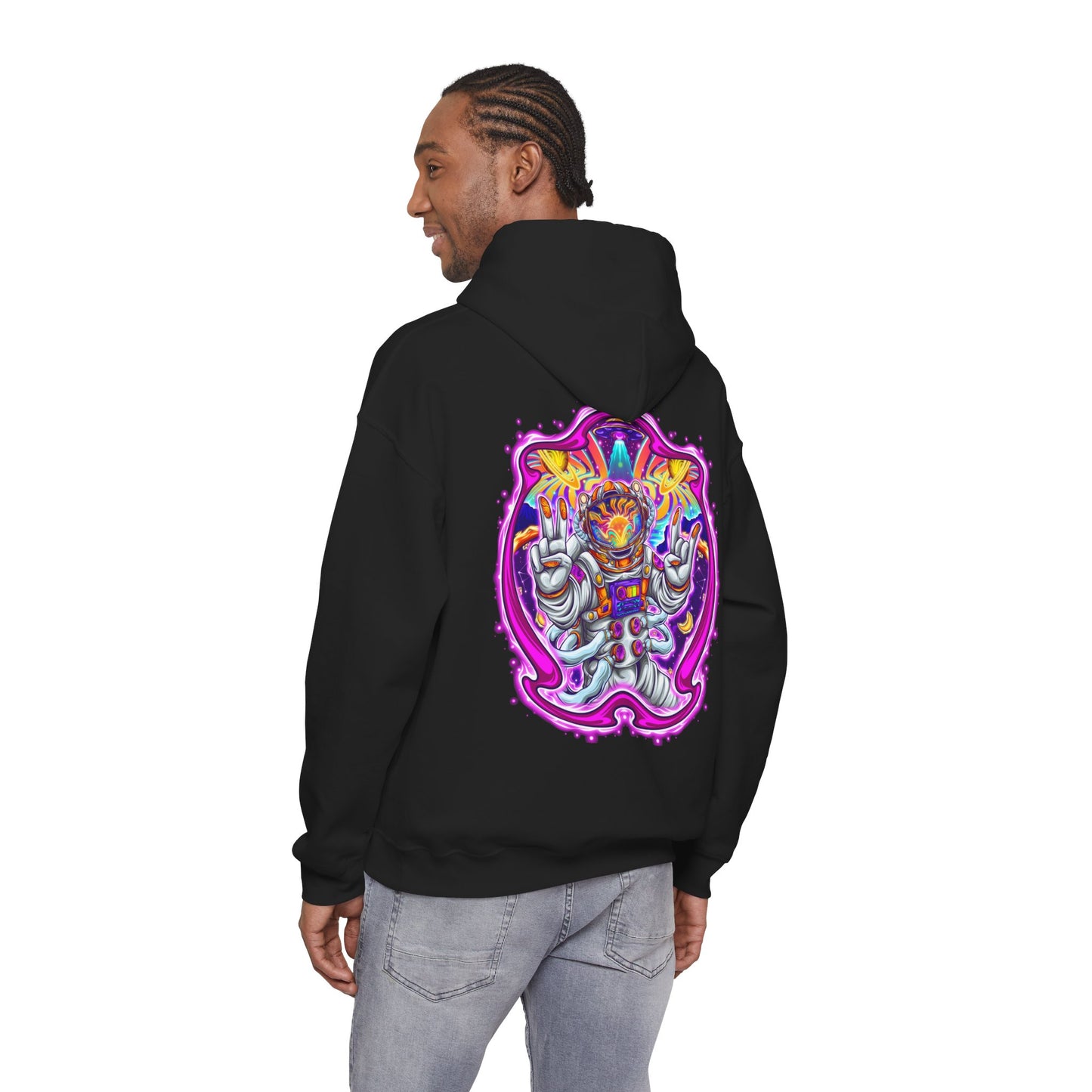 AstroVibes Hoodie – Neon Psychedelic