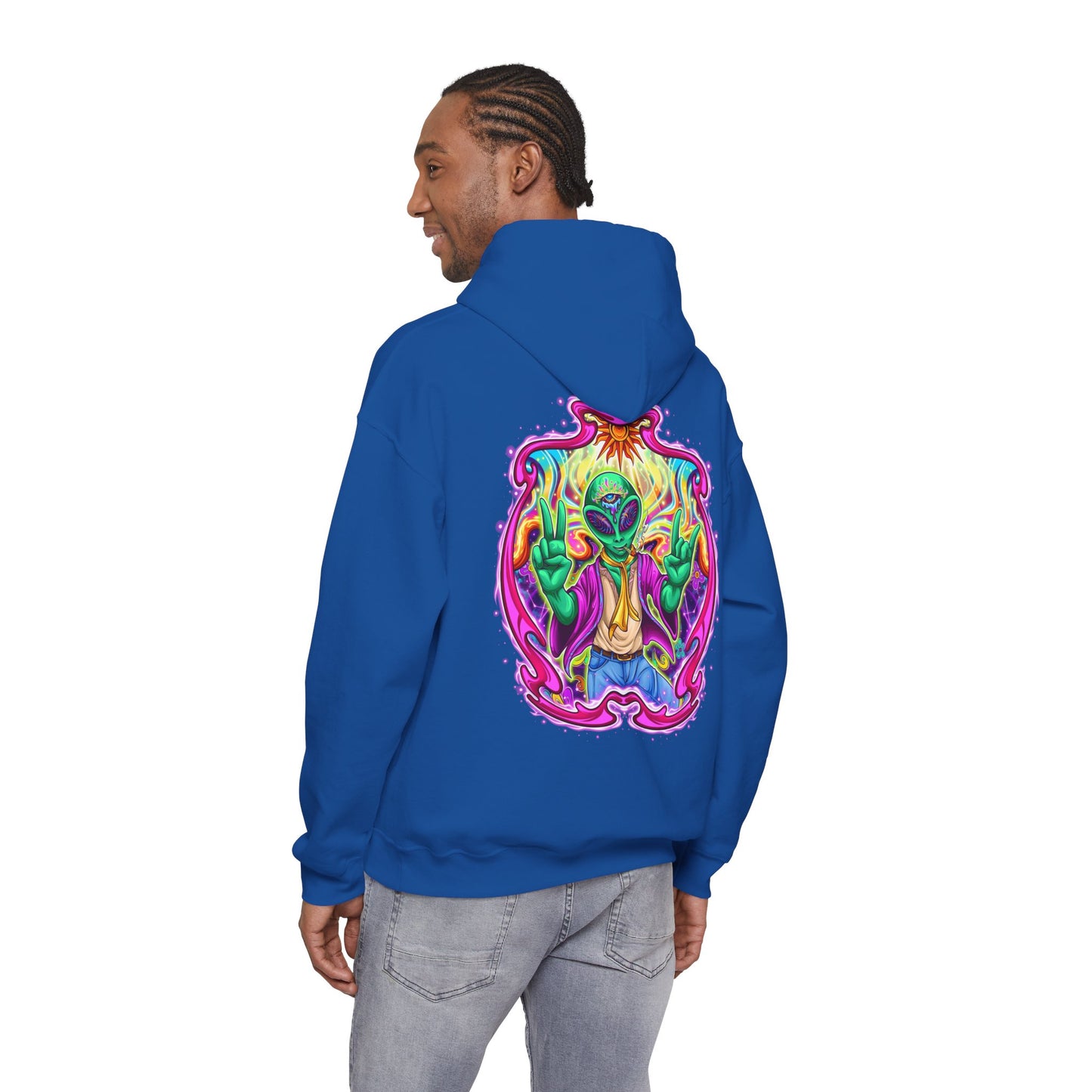 RagerAlien Hoodie – Neon Psychedelic