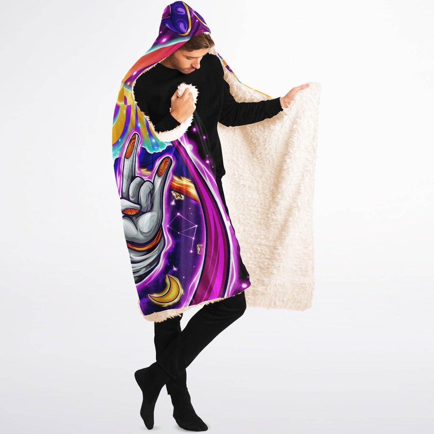 Astronaut Hooded Blanket Sherpa