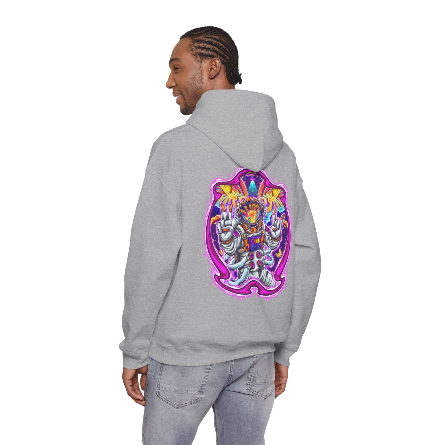 AstroVibes Hoodie – Neon Psychedelic