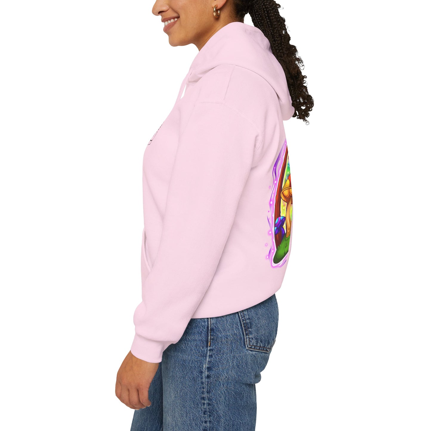 Cosmic Cap Hoodie – Neon Psychedelic