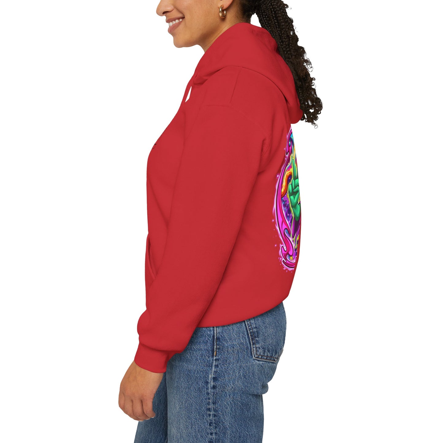 RagerAlien Hoodie – Neon Psychedelic