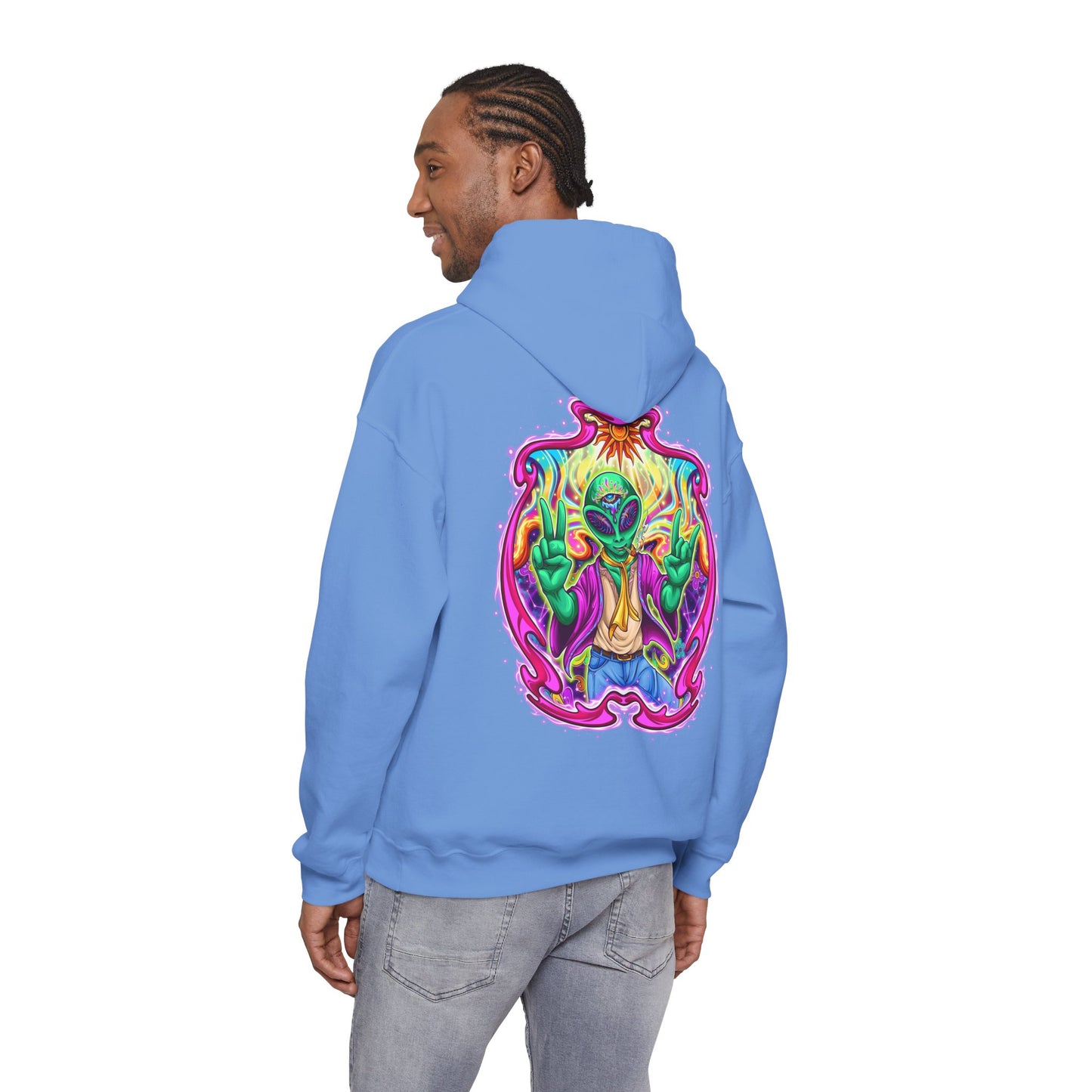 RagerAlien Hoodie – Neon Psychedelic